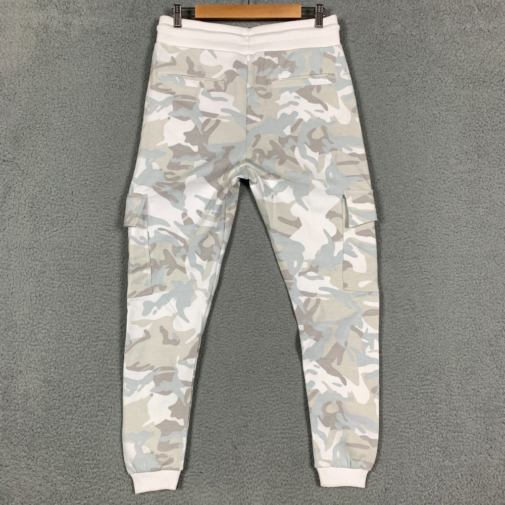 Lot of 2 YoungLA Jogger Mens Large Camo White/Camel Fleece Drawstring Sweatpant - Picture 4 of 11